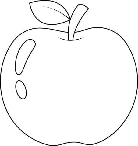 Apple Para Colorear 026