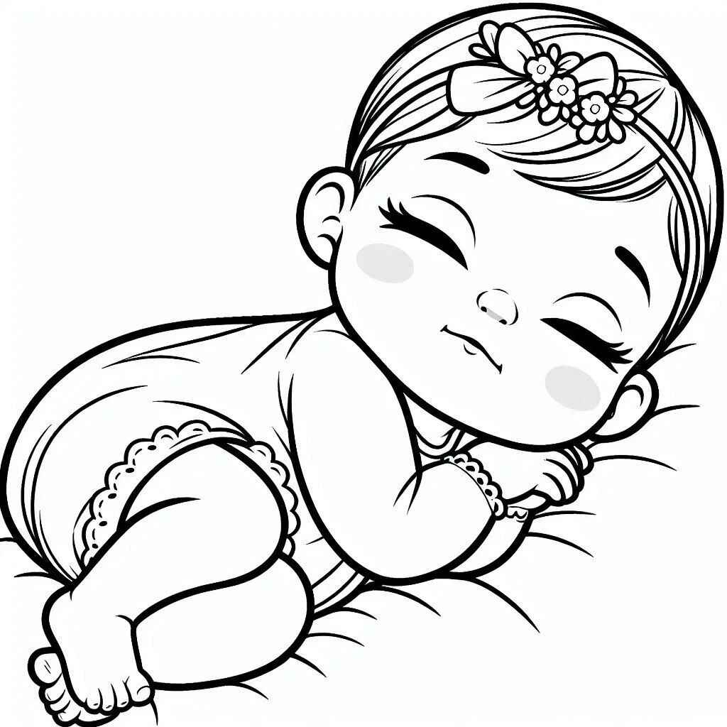 Bebé Para Colorear 010