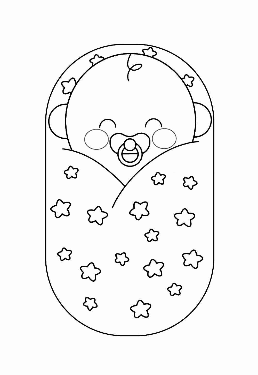 Bebé Para Colorear 011