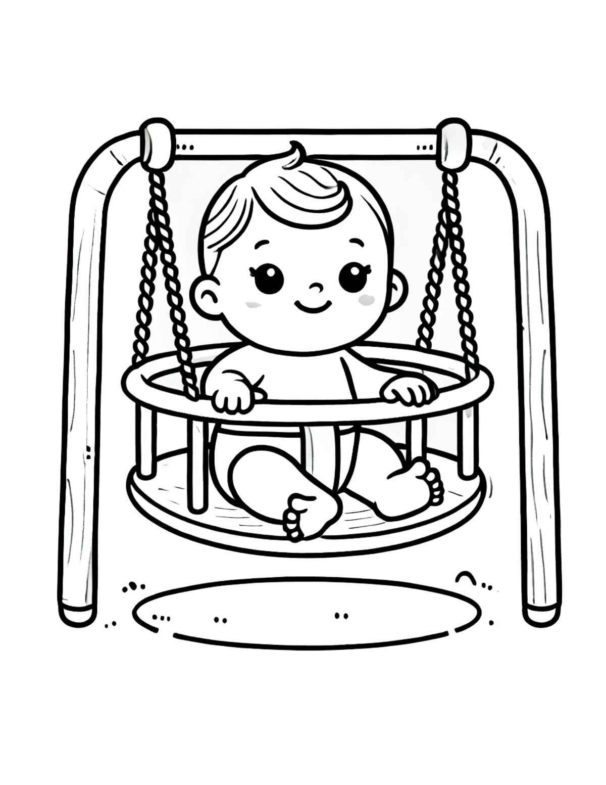 Bebé Para Colorear 014