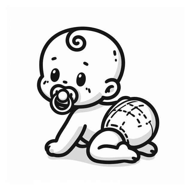 Bebé Para Colorear 023