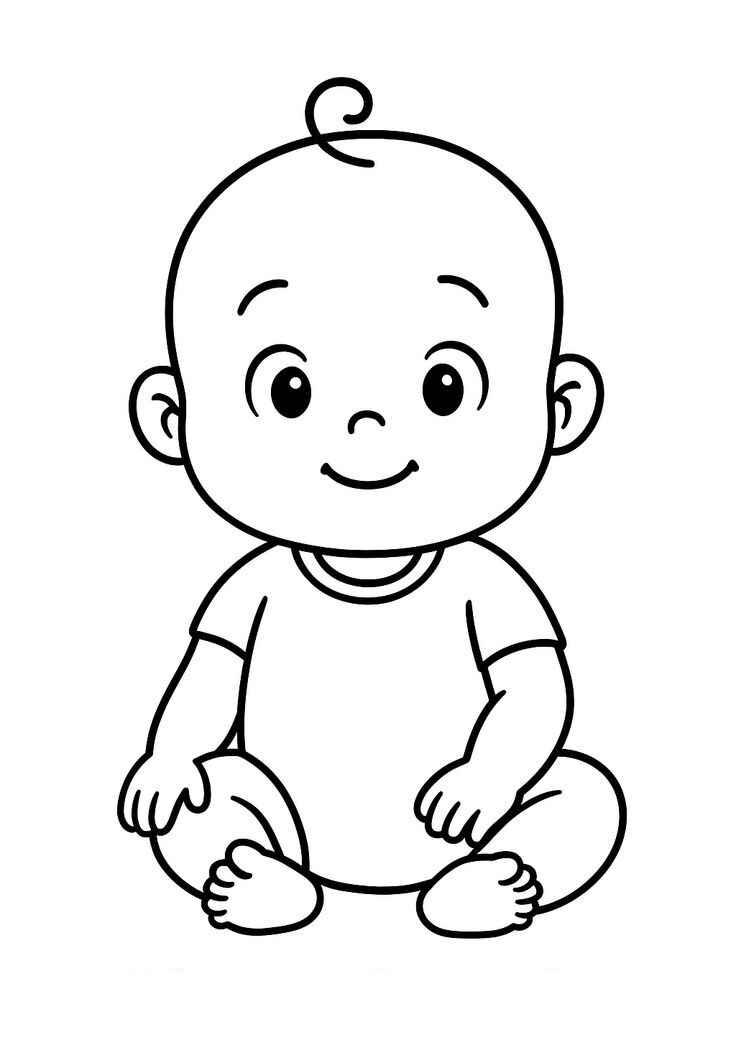 Bebé Para Colorear 059