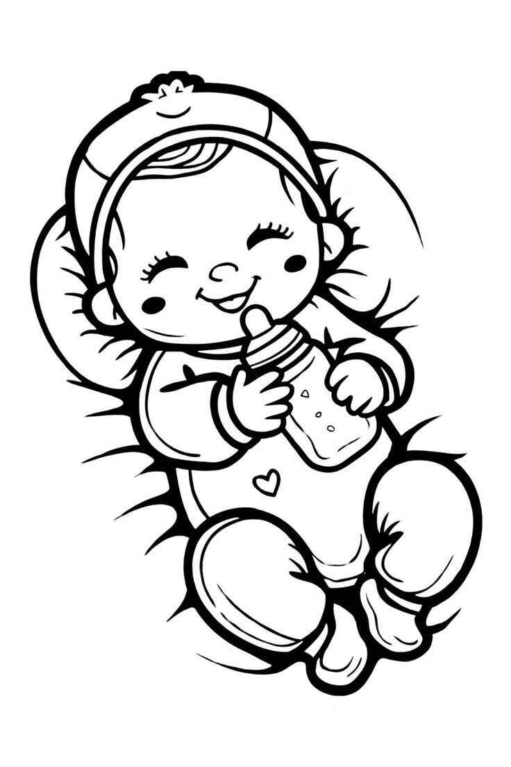 Bebé Para Colorear 063