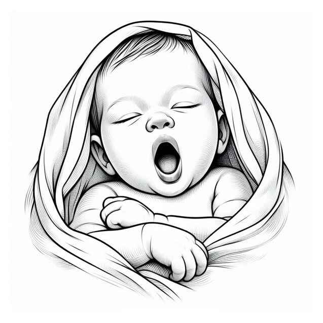 Bebé Para Colorear 067