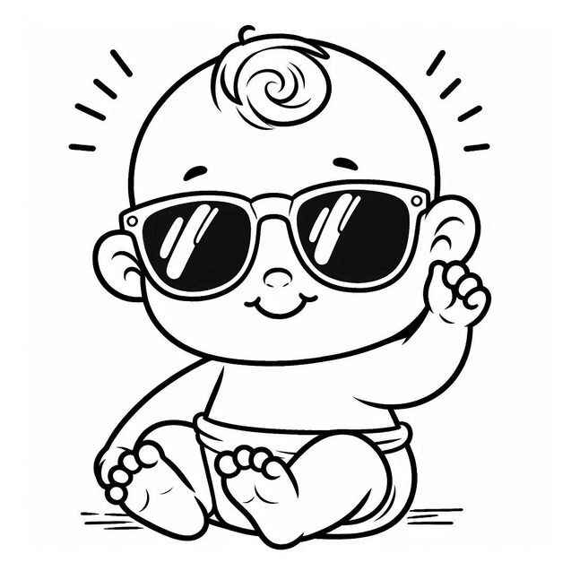 Bebé Para Colorear 072