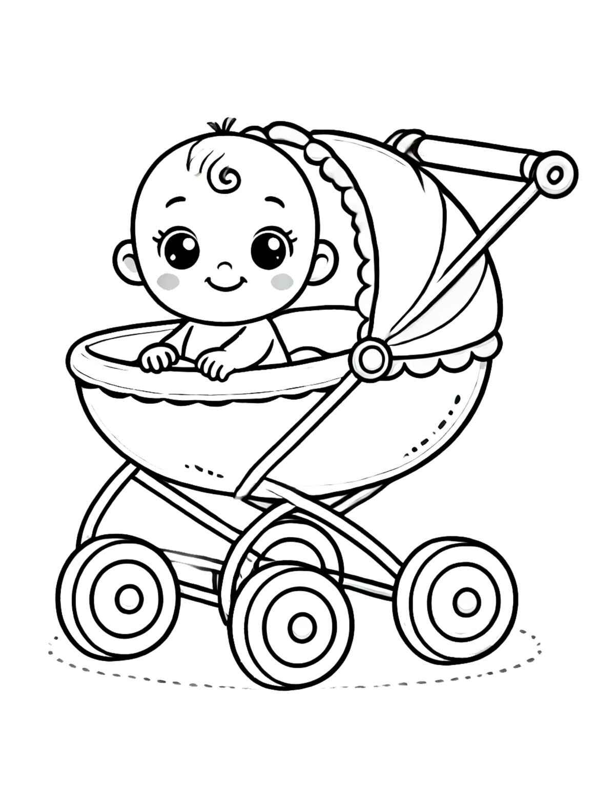 Bebé Para Colorear 077