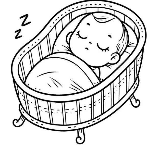 Bebé Para Colorear 091