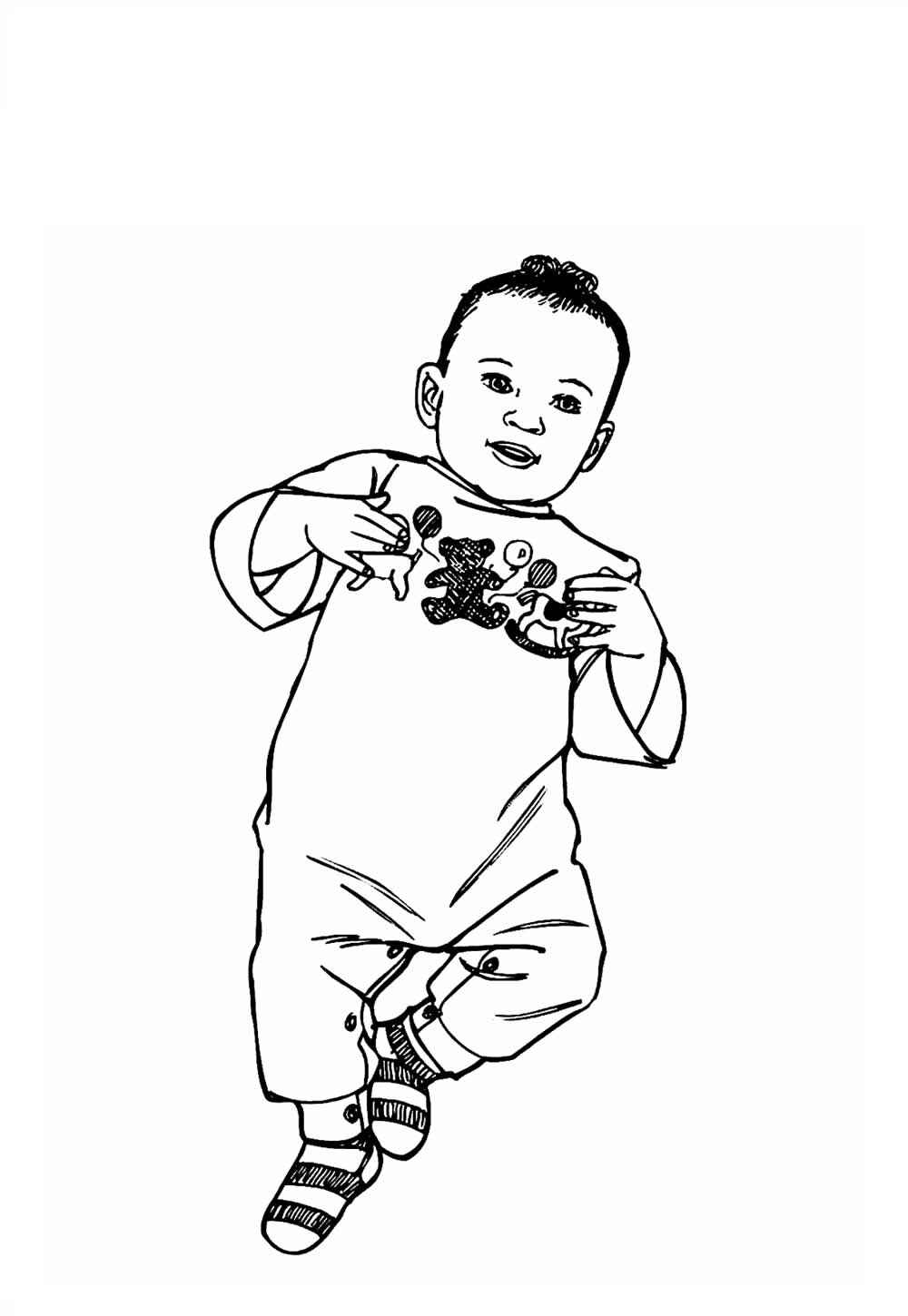 Bebé Para Colorear 130