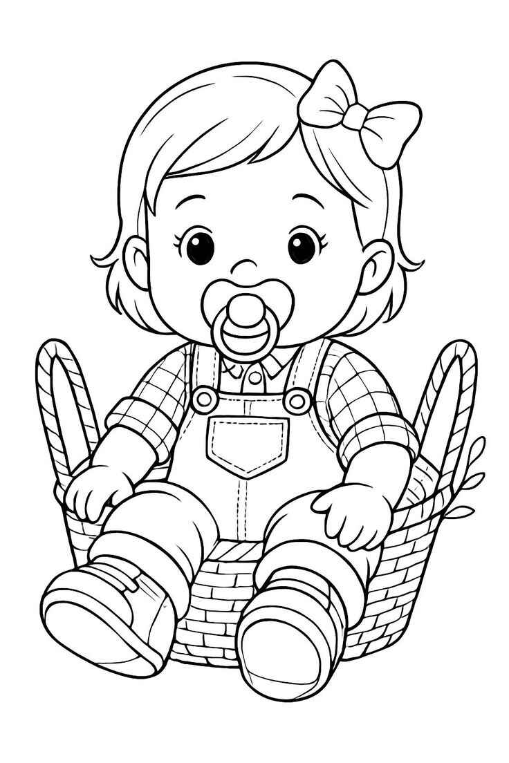 Bebé Para Colorear 175