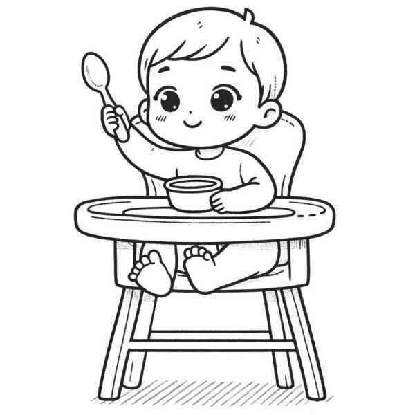 Bebé Para Colorear 190