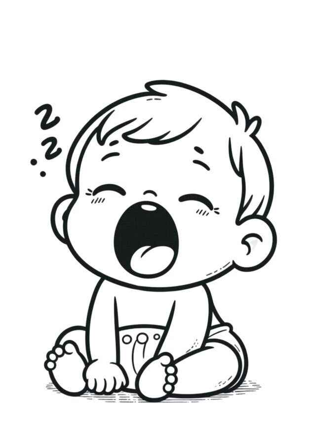 Bebé Para Colorear 213