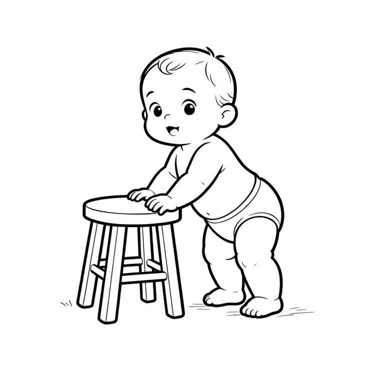 Bebé Para Colorear 222