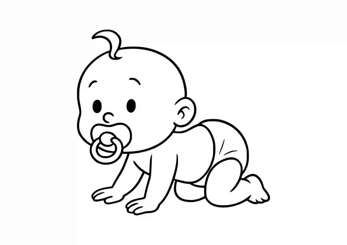 Bebé Para Colorear 234