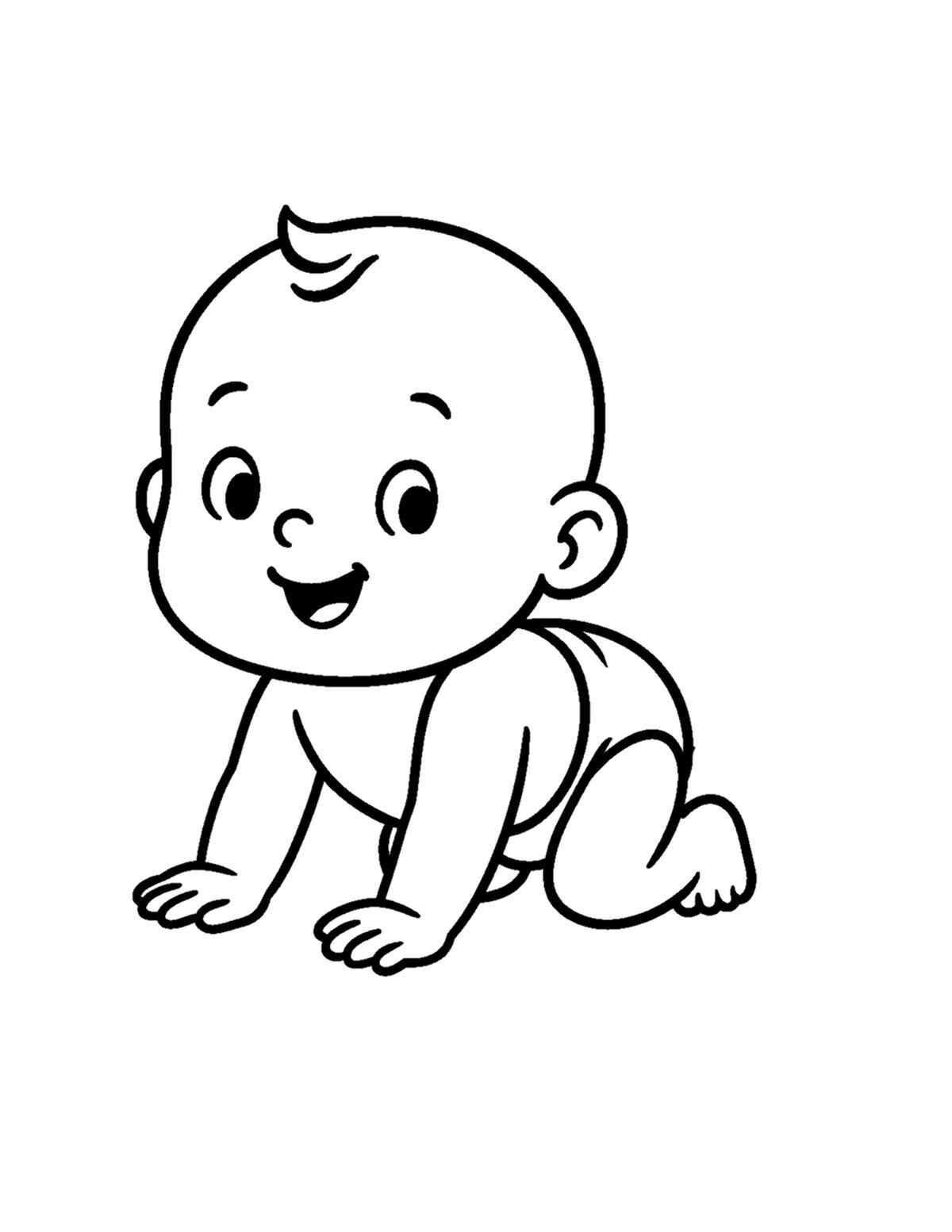 Bebé Para Colorear 254