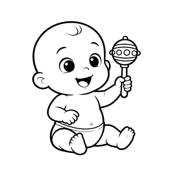 Bebé Para Colorear 281