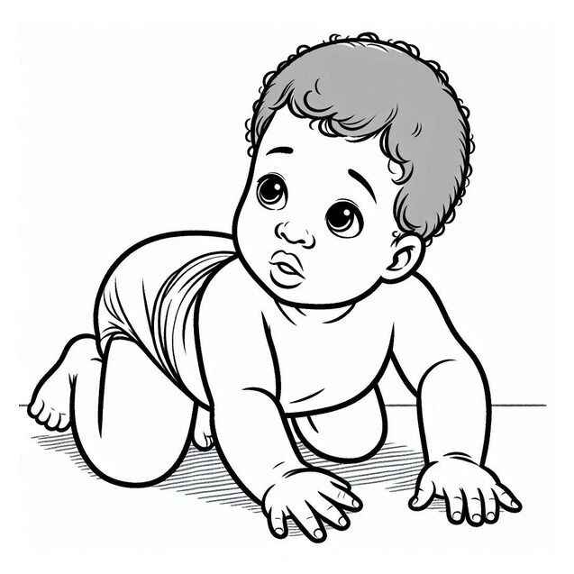 Bebé Para Colorear 291