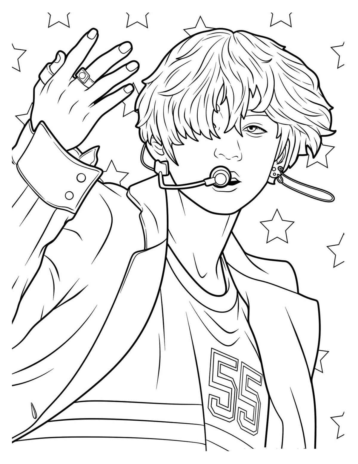 Bts Para Colorear 005