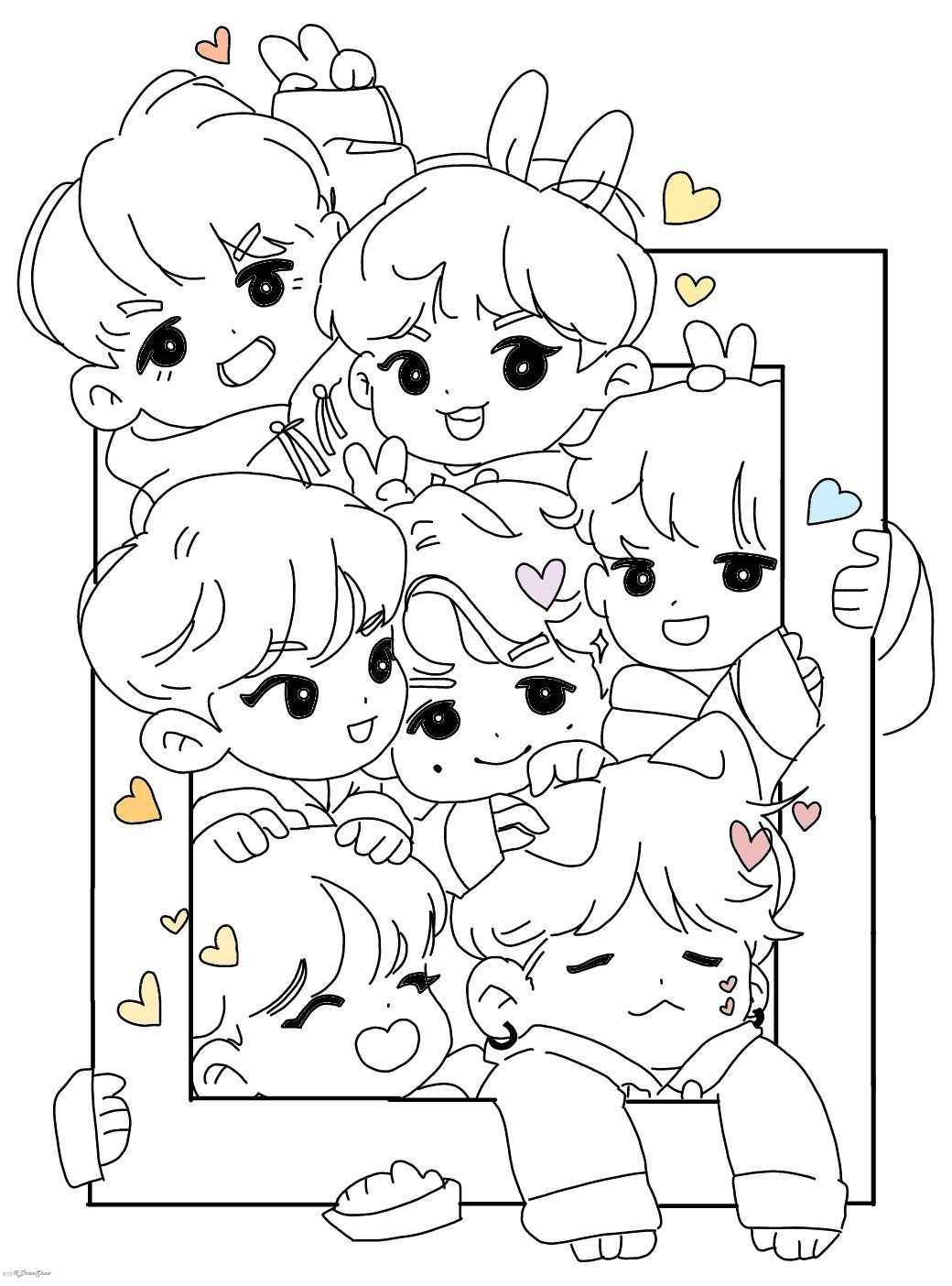 Bts Para Colorear 022