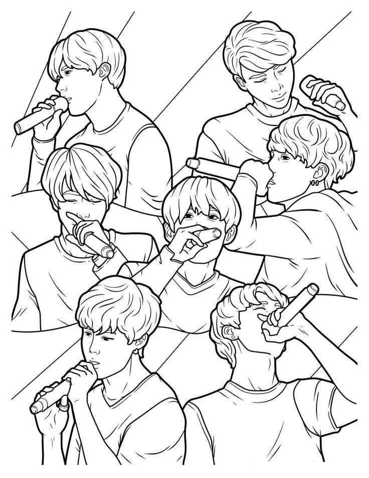 Bts Para Colorear 038