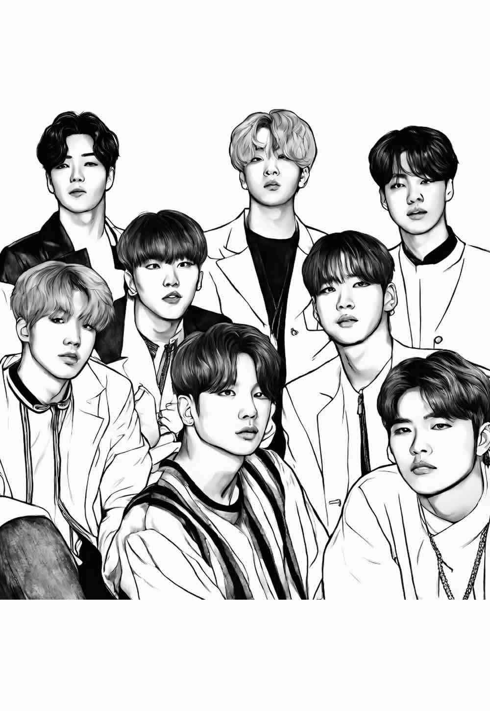 Bts Para Colorear 047