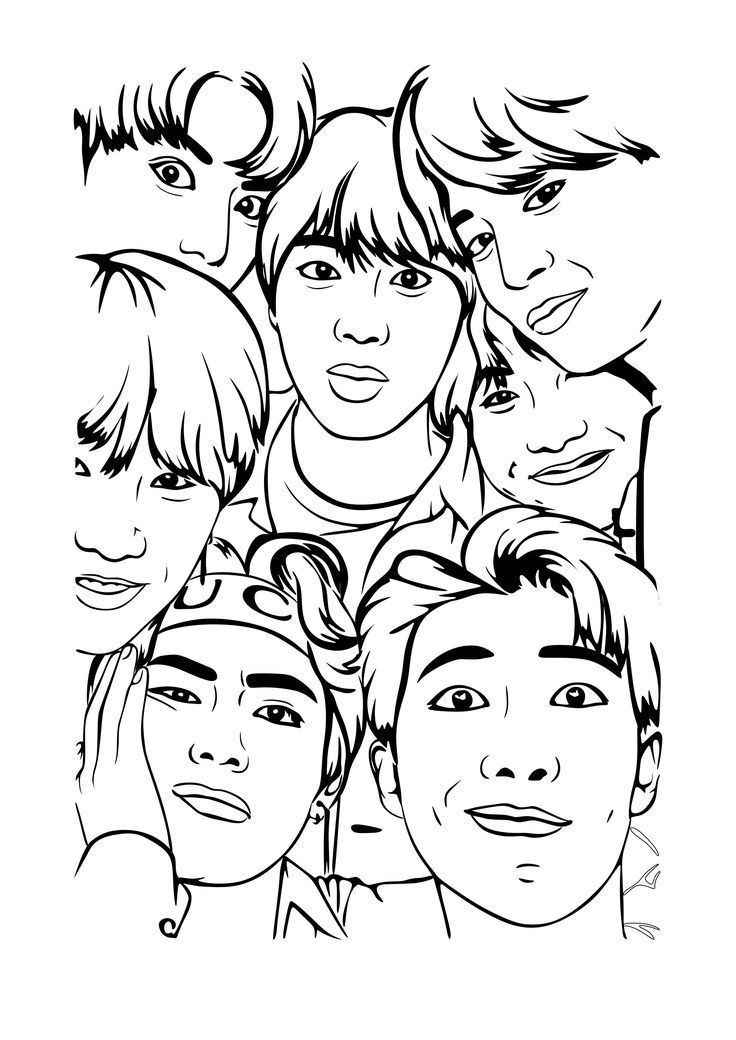 Bts Para Colorear 050