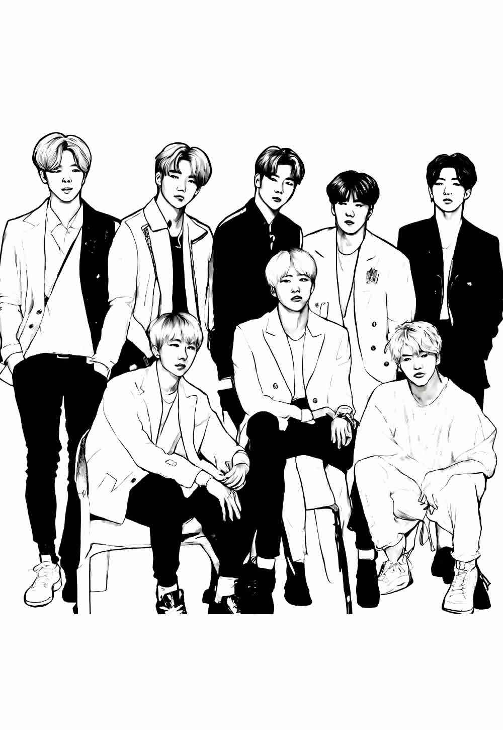 Bts Para Colorear 250