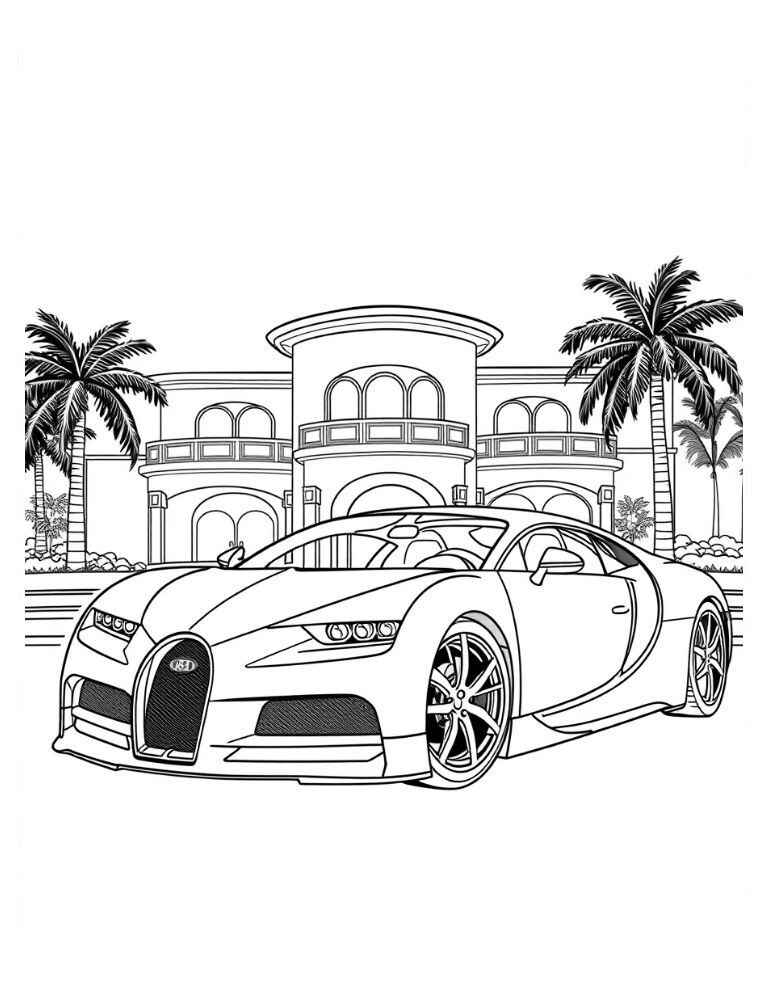 Bugatti Para Colorear 009