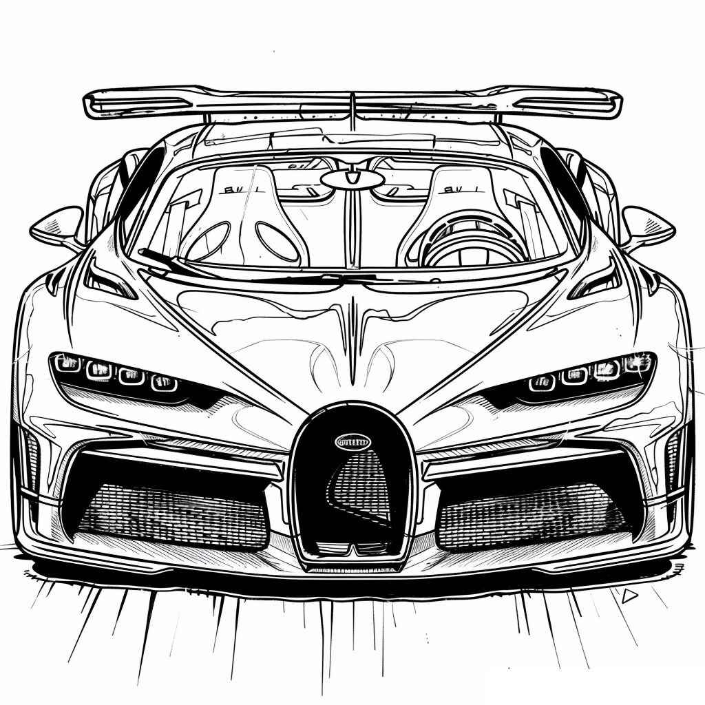 Bugatti Para Colorear 029
