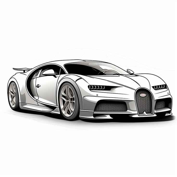 Bugatti Para Colorear 042