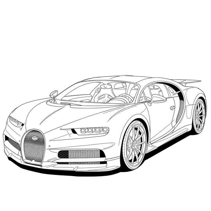 Bugatti Para Colorear 242