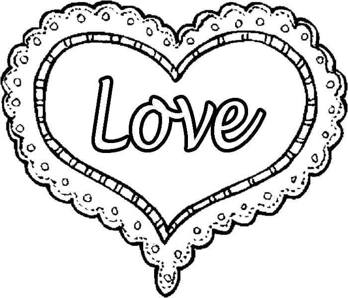 Corazón Para Colorear 011