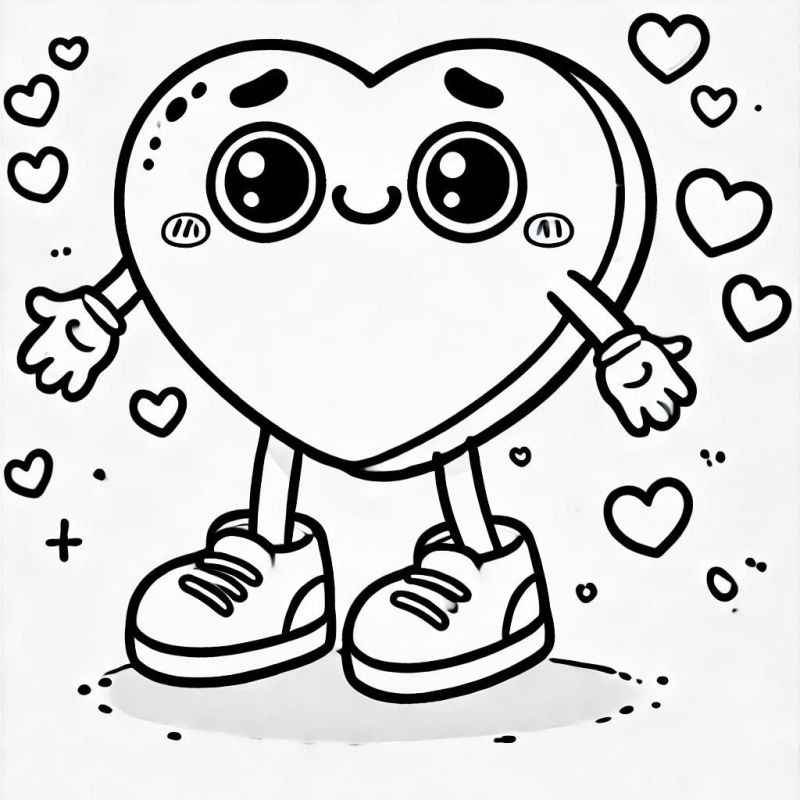 Corazón Para Colorear 039