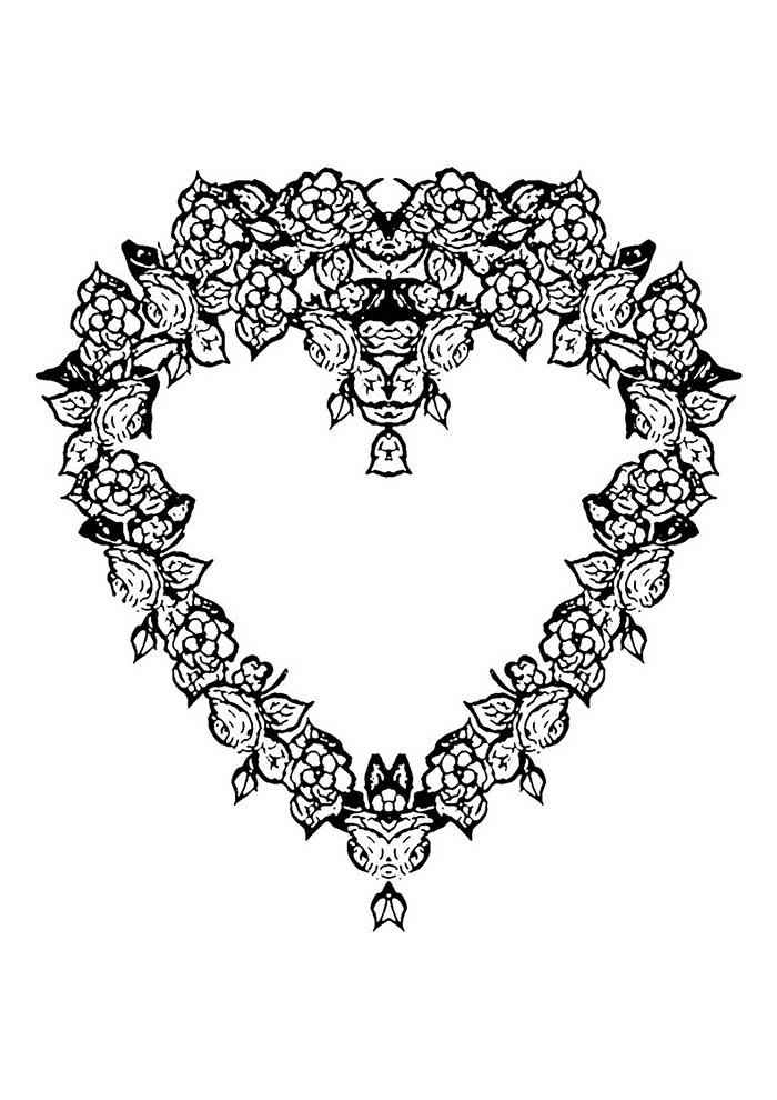 Corazón Para Colorear 110