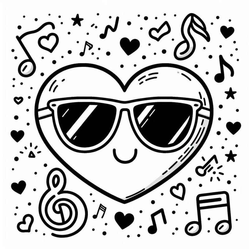 Corazón Para Colorear 122