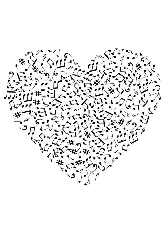 Corazón Para Colorear 171