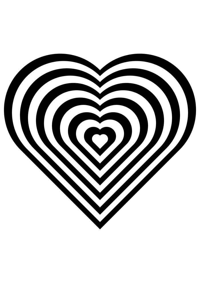 Corazón Para Colorear 175