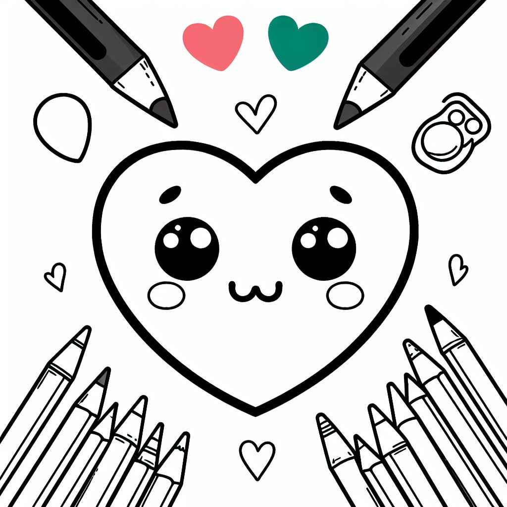 Corazón Para Colorear 198