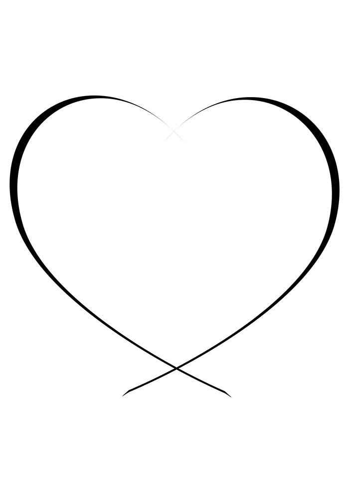 Corazón Para Colorear 200