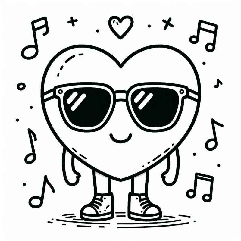 Corazón Para Colorear 207