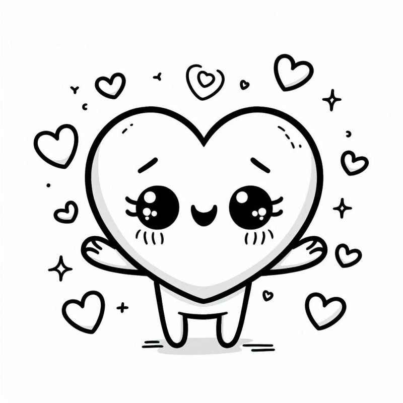 Corazón Para Colorear 225