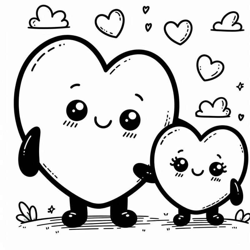 Corazón Para Colorear 235