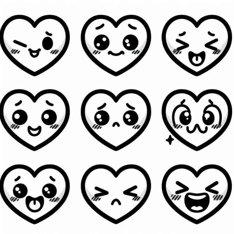 Corazón Para Colorear 260