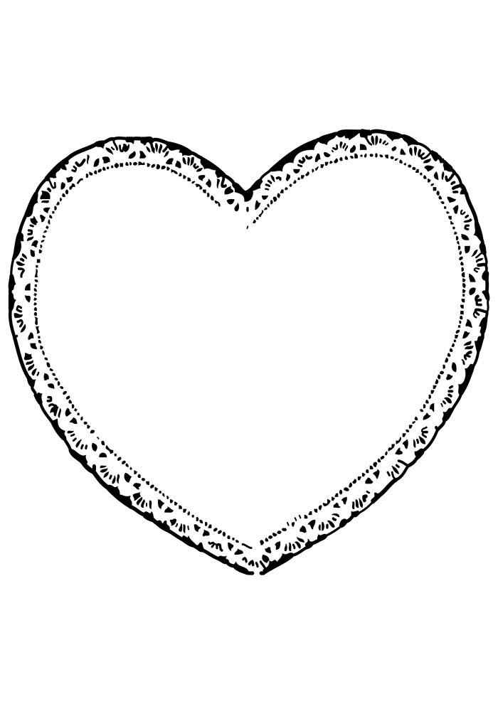 Corazón Para Colorear 296