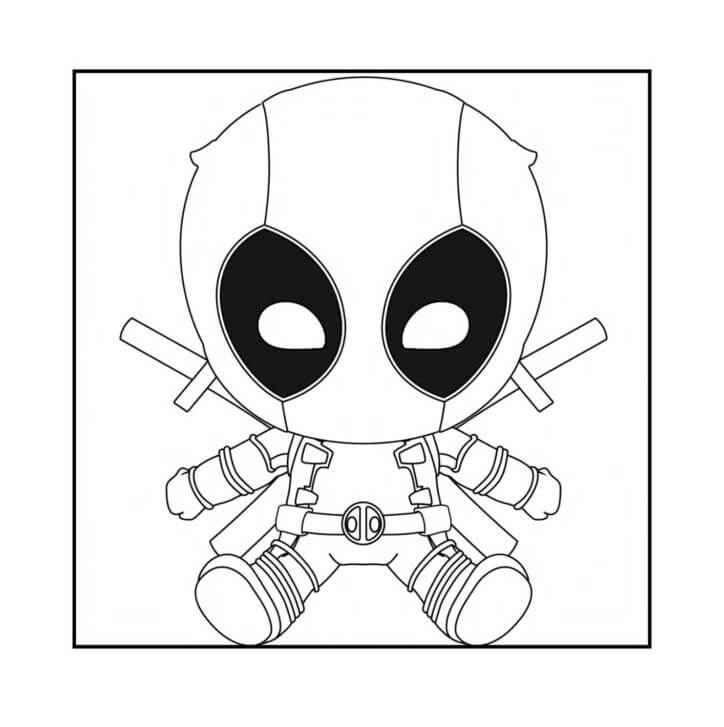 Deadpool Para Colorear 041