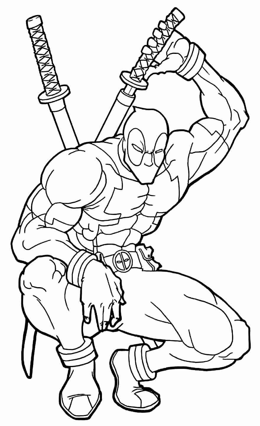 Deadpool Para Colorear 061