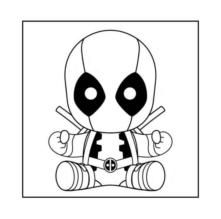 Deadpool Para Colorear 084