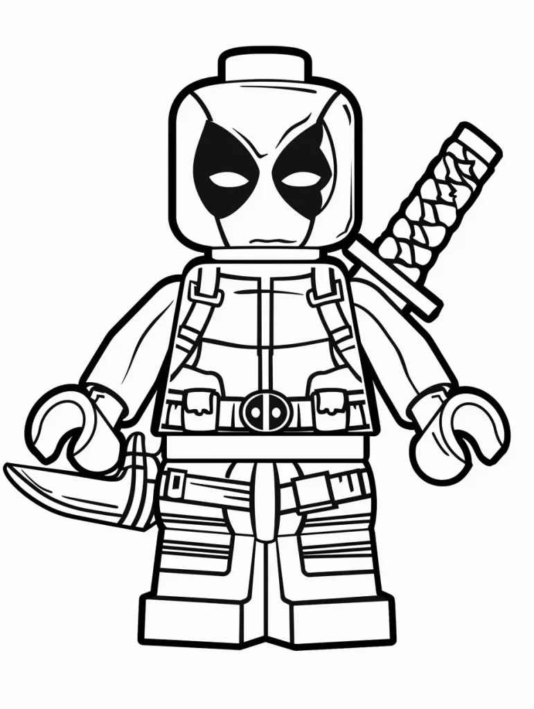 Deadpool Para Colorear 111