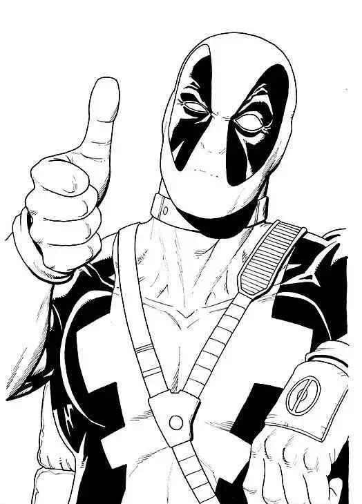 Deadpool Para Colorear 117