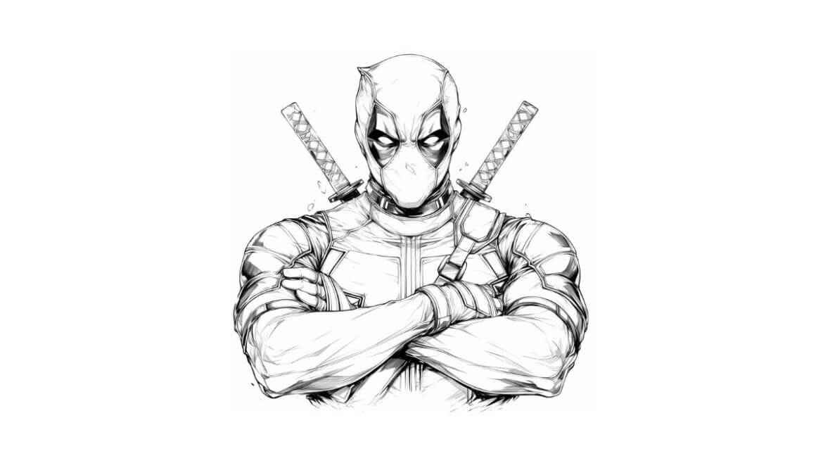 Deadpool Para Colorear 118