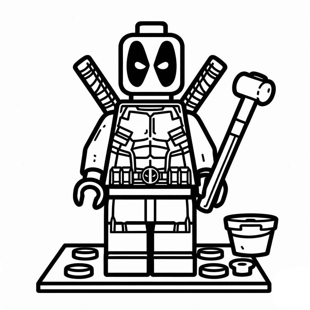 Deadpool Para Colorear 131